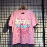 New Summer Spider Web Foam Print European and American Street Fashion Casual Loose Unisex Pullover Short Sleeve T-Shirt