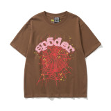 New Summer Spider Web Foam Print European and American Street Fashion Casual Loose Unisex Pullover Short Sleeve T-Shirt