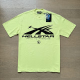 New trendy H Hell Star series printed double yarn pure cotton casual unisex summer loose short-sleeve T-shirt.