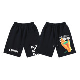 High-quality OFF-WHITE American streetwear brand brushed graffiti arrow shorts, summer casual shorts for men and women