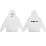Correct version FOG ICON sub-line flocked letter casual loose high street fleece-lined couple's hooded sweatshirt for men and women