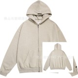 New autumn and winter stylish fleece-lined sports suit for men and women, a trendy and versatile casual loose-fitting sweatshirt.
