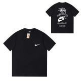 Dropshipping trendy brand short-sleeve T-shirt, high-quality seamless tubular fabric, unisex, foreign trade cross-border summer