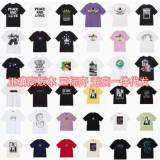 New high-quality Stussy short-sleeve T-shirt for foreign trade, 270g heavyweight, high quality, unisex