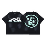 New cross-border HELL trendy high-quality vintage distressed T-shirt, loose fit printed short-sleeve T-shirt, unisex style for couples