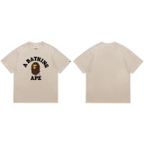 Trendy brand cross-border wholesale supply, foreign trade dropshipping, 260g heavyweight BAPE ape head shark short-sleeve T-shirt 2