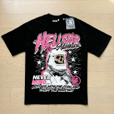 Cross-border American streetwear brand Hell Star washed vintage letter print loose-fitting youth short-sleeve street T-shirt, unisex