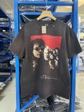 High-quality SAINT MICHAEL ICON washed vintage short-sleeve trendy retro print couple's T-shirt for men and women