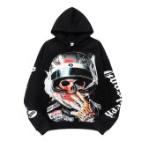Godspeed Cross-Border 25ss Fall/Winter New Direct Print Washed Vintage Pure Cotton Hip-Hop American Style Hoodie Sweatshirt
