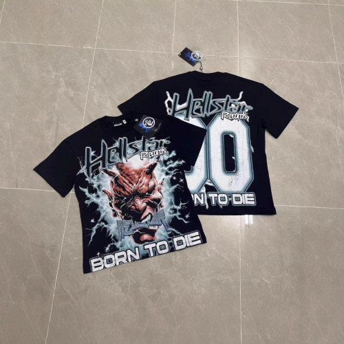 Cross-border Hellstar European and American style street fashion brand loose-fitting T-shirt