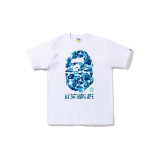 Trendy brand cross-border wholesale supply, foreign trade dropshipping, 260g heavyweight BAPE ape head shark short-sleeve T-shirt 2