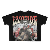 SAINT short-sleeve trendy brand printed T-shirt, street style American retro print, personalized creative design, cross-border wholesale