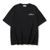 25ss high-quality OFF OW trendy high street arrow print summer short-sleeve casual loose T-shirt for men and women couples