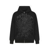 25ss cross-border foreign trade Sp555der American-style trendy brand foam letter full rhinestone hoodie sweatshirt and pants for men and women