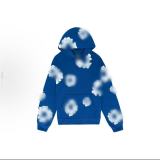 25ss cross-border foreign trade high-end DT Kapok heavyweight foam high street loose hoodie unisex sweatshirt set