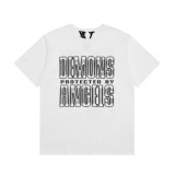 Cross-border supply: Trendy brand LONE Sakura short-sleeve T-shirt with sketch embroidery, lip print, and graffiti print