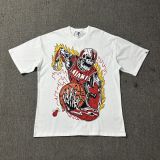 American high street niche fashion brand summer new skull figure basketball print retro loose round neck short sleeve T-shirt