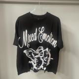 MIXED EMOTION American fashion brand Angel high street rhinestone vintage loose short-sleeve full-print unisex T-shirt