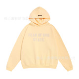 Cross-border autumn and winter FOG loose casual letter print unisex high street hooded sweatshirt basic trendy sweatshirt