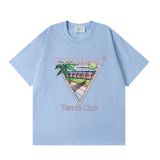 Cross-border summer new trendy Casablanca short-sleeve letter logo printed unisex T-shirt