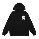25ss cross-border foreign trade high-quality AMI American streetwear brand loose-fit printed hooded unisex sweatshirt wholesale