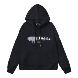 American streetwear brand Palm Angels city letter print terry high street retro hooded sweatshirt for men and women
