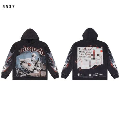 25ss foreign trade godspeed autumn and winter new trendy street style direct-print washed vintage hip-hop hoodie sweatshirt