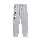 Trapstar's new rainbow gradient letter tiger head embroidery unisex hooded sports sweatshirt and jogger pants set