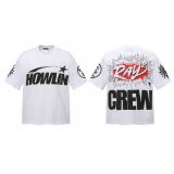 New cross-border HELL trendy high-quality vintage distressed T-shirt, loose fit printed short-sleeve T-shirt, unisex style for couples