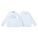 25ss Cross-Border Foreign Trade Hellstar American Style Trendy Brand High Street Washed Distressed Vintage Print Long Sleeve T-Shirt