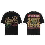 SAINT MICHAEL American fashion brand high street retro summer short-sleeve street style printed personalized loose T-shirt for men and women
