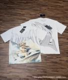 s cross-border EM American style trendy brand angel retro rhinestone logo hip-hop loose short-sleeve full-print couple's T-shirt