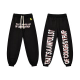 High-end foreign trade version of  THAT'S A AWFUL LOT OF COUGH SYRUP  printed all-over hoodie and pants set