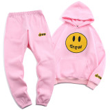 Authentic Drew House American streetwear brand Justin Bieber-style hoodie and pants for men and women.