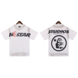American trendy INS-style Hell Star retro print summer street fashion loose casual shorts and short-sleeve T-shirt for men and women