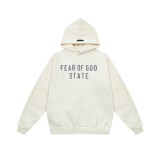 New FOG ICON sub-line autumn and winter American high street fashion casual fleece-lined hooded sweatshirt for men and women ins hoodie