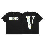 VLONE FOG short-sleeve Grim Reaper limited edition large V high street T-shirt, loose fit, printed, American style, JUICE WRLD collaboration tee