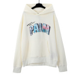 Wholesale cross-border trendy brand palm black and white decapitated bear embroidered hoodie for men and women, casual loose-fitting sweatshirt jacket