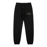 Spring/Summer New FOG ICON Double-Line Letter Print Crew Neck Pullover Short Sleeve Unisex Fleece Hoodie