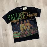 High-end American hip-hop couple's T-shirt, heavy-duty washed and distressed, West Coast rap short-sleeve, trendy basic style