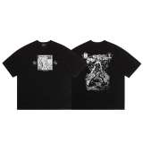 American trendy high street ERD 'Melancholic Rich Kid' retro print short-sleeve summer loose casual trendy couple's T-shirt for men
