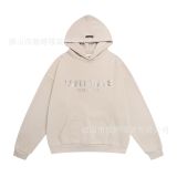 Cross-border autumn and winter FOG loose casual letter print unisex high street hooded sweatshirt basic trendy sweatshirt