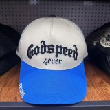 Cross-border European and American trendy brand God&speed skull letter embroidered baseball cap, curved brim cap, unisex outdoor cap