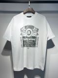 Summer new short-sleeve AM1R1 ICON letter print loose t-shirt, men's trendy casual half-sleeve top, women's