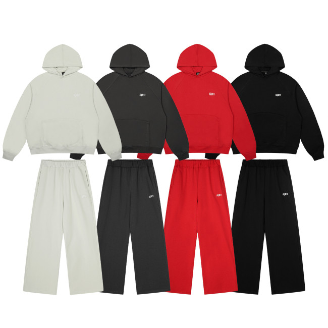 25ss Cross-Border Foreign Trade 6PM Drill American Trend High Street Hip-Hop Hooded Sweatshirt and Long Sweatpants Unisex Set