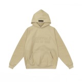 Correct version FOG ICON sub-line flocked letter casual loose high street fleece-lined couple's hooded sweatshirt for men and women