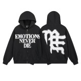 American trendy brand M IXED EMOTION hoodie sweatshirt windbreaker zip-up jacket in stock