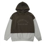 New autumn and winter FOG ICON sub-line ESSENTIALS silicone letter fleece-lined hoodie, unisex