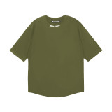 Popular cross-border e-commerce brand Palmt: New summer short-sleeve T-shirt with round neck, letter print, unisex, loose fit, European and American style