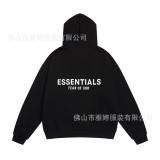 Cross-border autumn and winter FOG loose casual letter print unisex high street hooded sweatshirt basic trendy sweatshirt